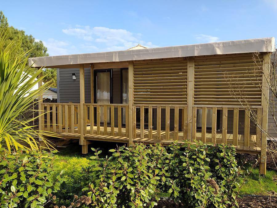 Camping Acapulco  - Mobilheim 4 personen - Vip 2 Zimmer 33m² - Pack-Vip inbegriffen (Wäsche,tv,wifi...) in Saint-Jean-de-Monts, Vendée