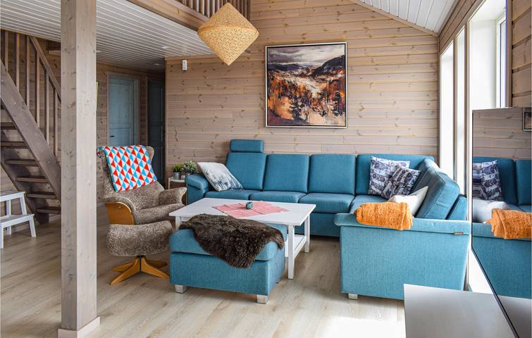Location de vacances pour 7 personnes, avec terrasse ainsi que sauna et jardin dans Sjusjoen - 4