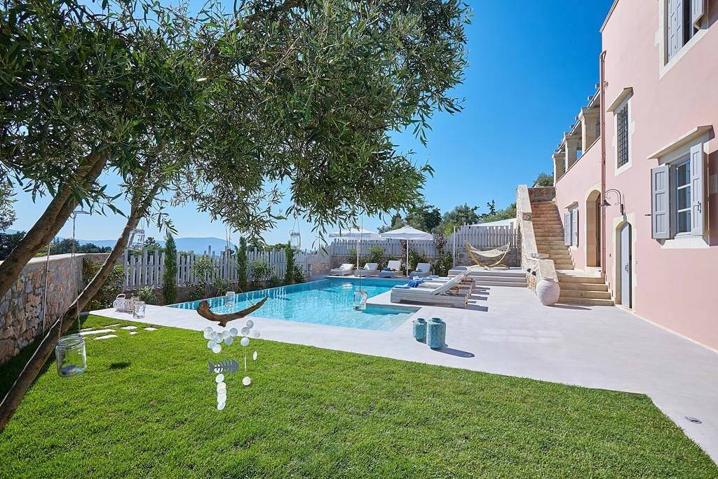 Villa für 10 Personen mit Balkon in Xirosterni, Vamos