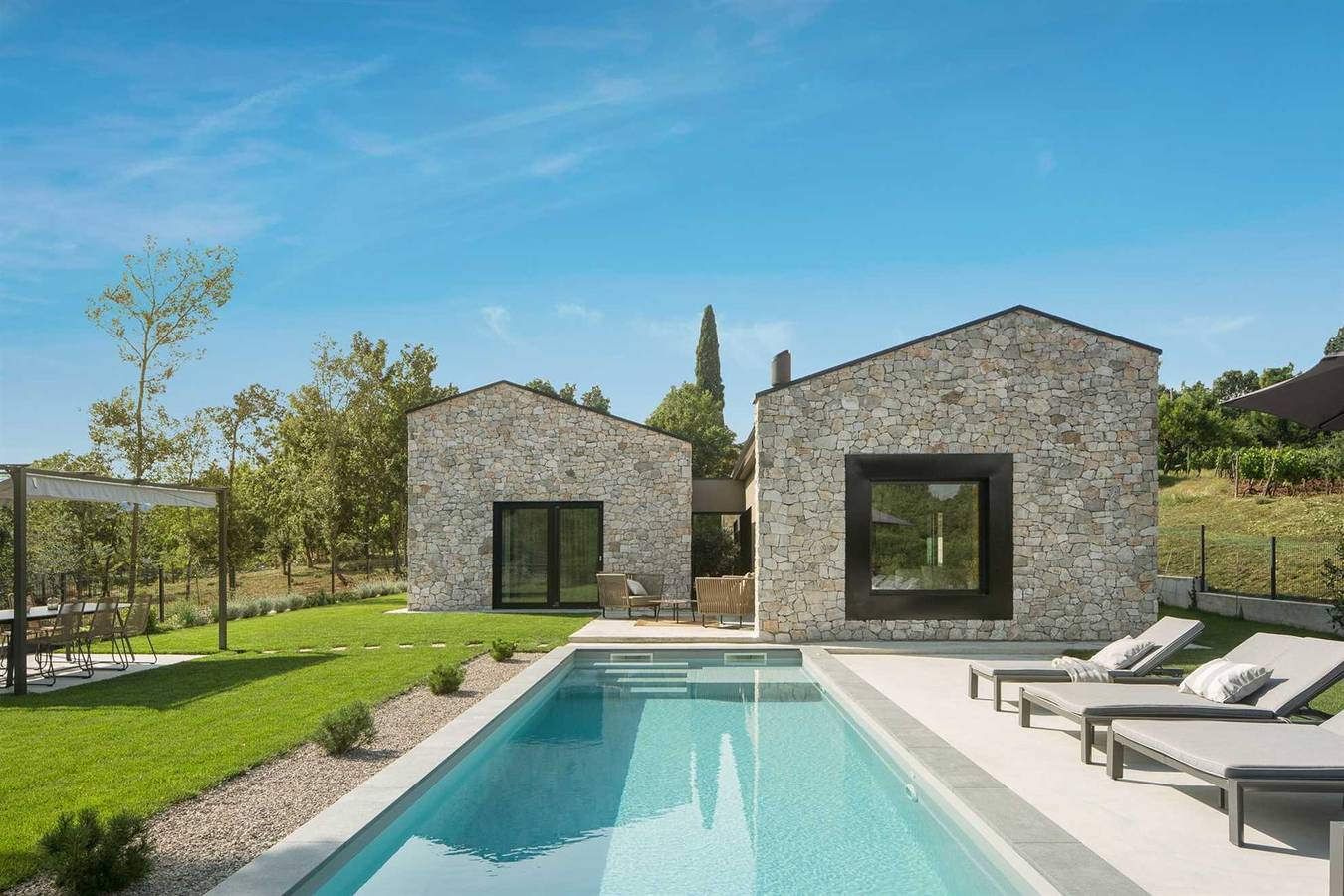 Villa Touch of Nature mit Pool in Skropeti, Zentralistrien