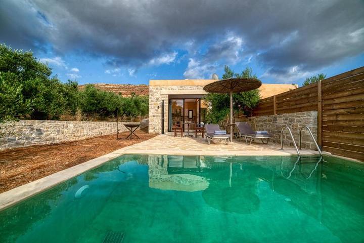 Ferienhaus für 2 Personen, mit Ausblick und Pool sowie Garten auf Kreta - 2