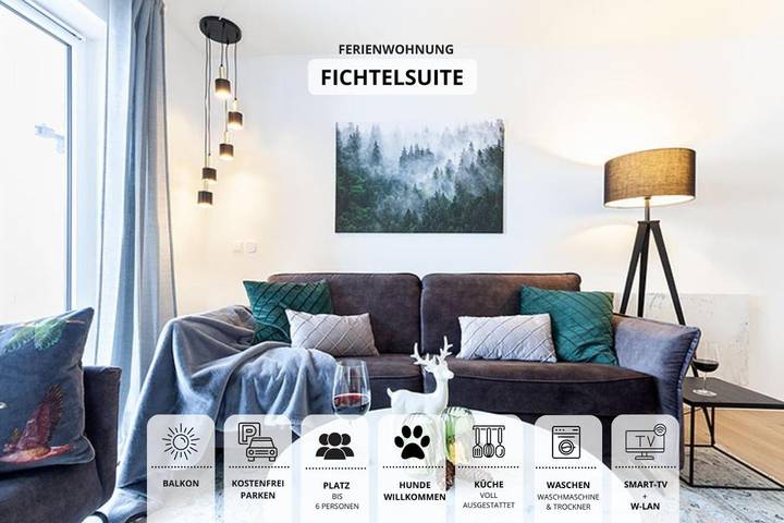 Ferienwohnung für 6 Personen, mit Balkon und Ausblick