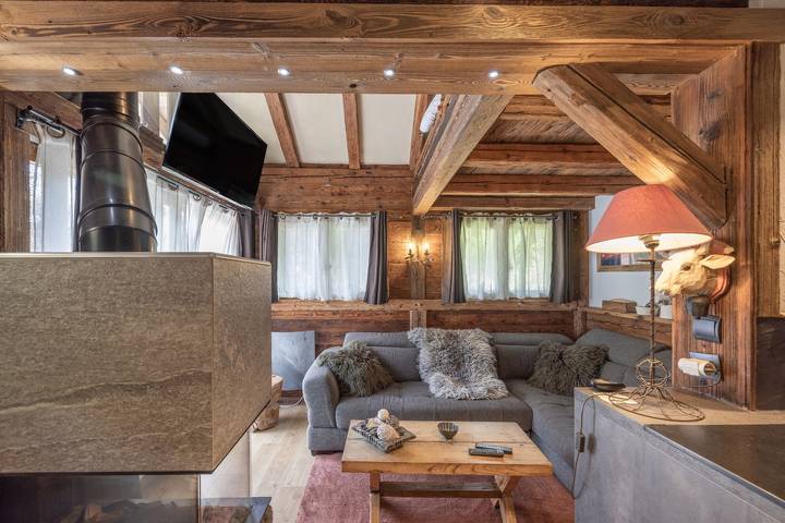 Studio Chalet 'Montagne Spa' mit privatem Pool, privater Terrasse und WLAN in Les Contamines-Montjoie, Pays du Mont-Blanc