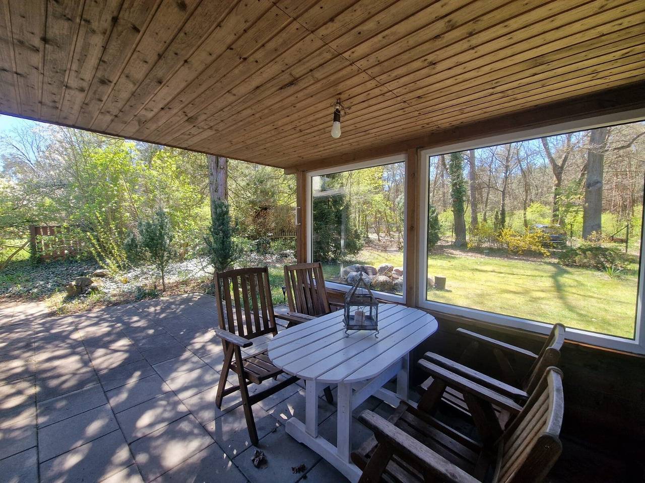 Bungaló 'Idylle 1' con terraza privada, jardín privado y Wi-Fi in Rießen, Siehdichum