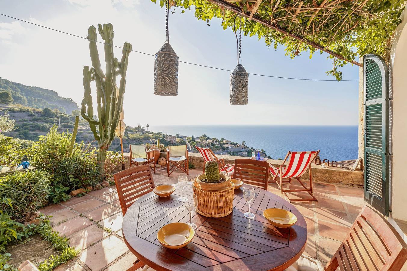 Casa de vacaciones "Casa Can Sans" con vistas al mar in Bañalbufar, Costa de Mallorca