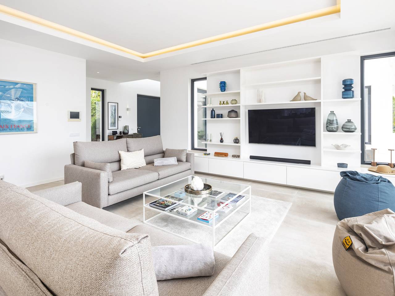 Villa con piscina y Ac - vista al océano in Estômbar, Lagoa