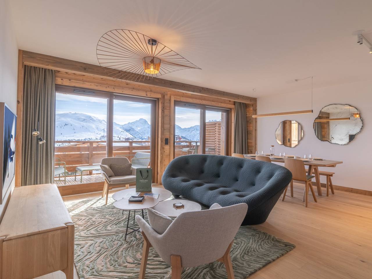 Appartement entier, Appartement élégant, 6 pers, aux pieds des pistes à Huez in Huez, Parc national des Écrins