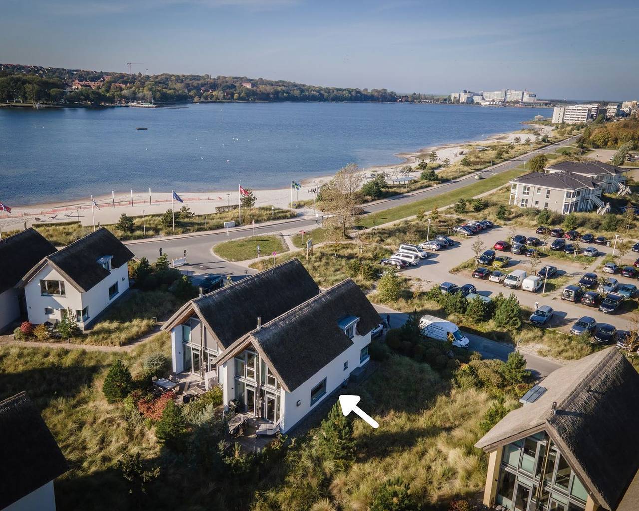 Luxus Ferienhaus für 6 Gäste u. Hund mit Sauna &Terrasse  -strandnah & Meerblick in Steinwarder, Heiligenhafen