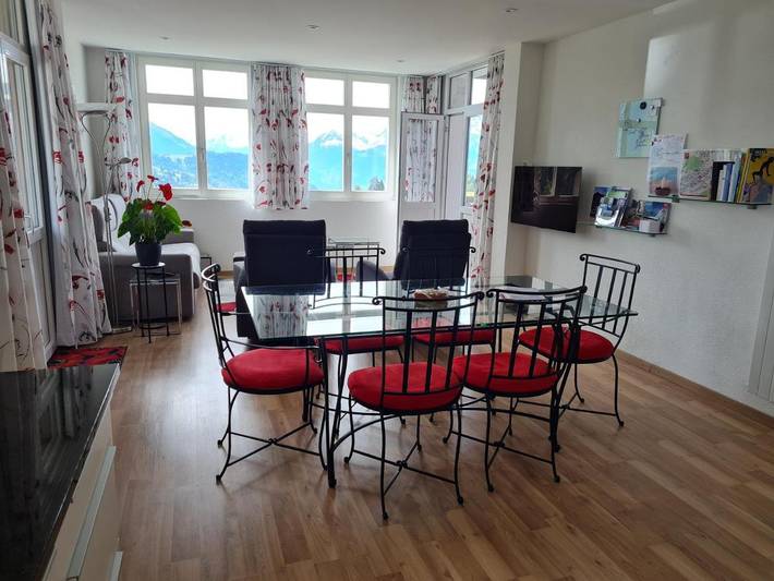 Apartamento para 6 personas, con vistas y terraza en Leysin