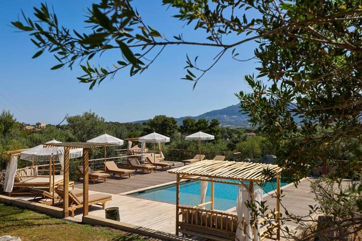 Maison de vacances pour 2 personnes, avec vue ainsi que jardin et piscine, animaux acceptés