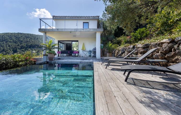 Apartment mit Meerblick, Parkplatz, Pool und Terrasse in La Valette-du-Var, Mittelmeerküste (Frankreich)