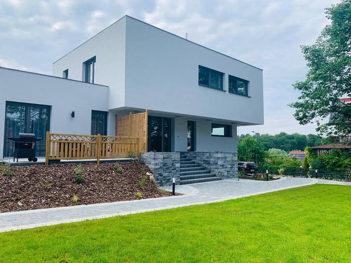 Apartament wakacyjny dla 4 osób, z Balkon i Taras oraz Ogród i Sauna w Łagów