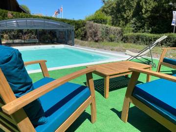 Hôtel pour 2 personnes, avec vue et jardin ainsi que piscine et sauna, animaux acceptés dans Thermes de Bagnoles de l'Orne