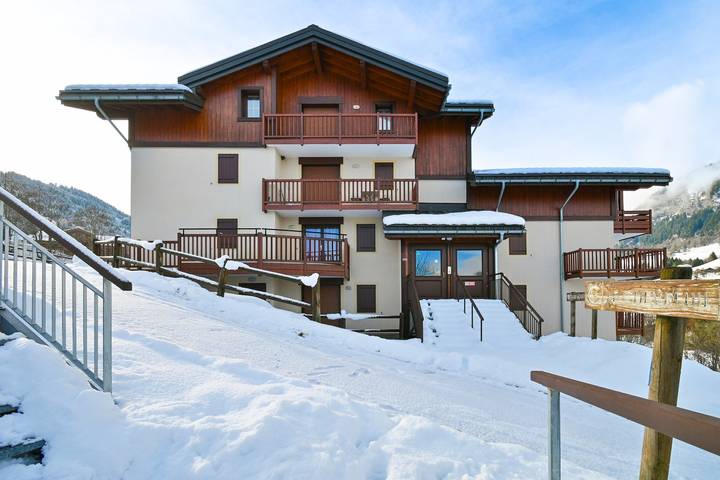 Ganze Wohnung, Appartement 'Les Marmottes - B12' mit Bergblick und Balkon in Flumet, Albertville und Umgebung