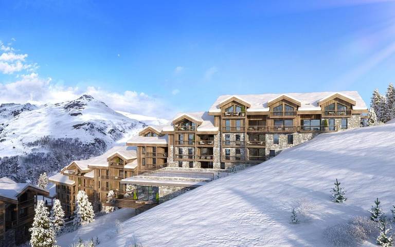 Hôtel pour 5 personnes, avec Terrasse ainsi que Piscine et Sauna dans Les Menuires