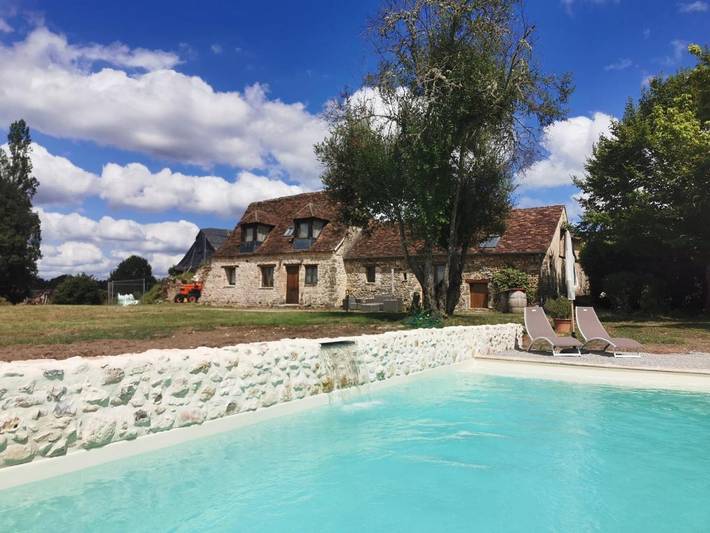 Maison de vacances pour 8 personnes, avec vue et terrasse ainsi que jardin et piscine - 1