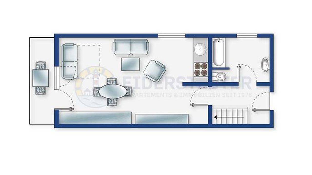 Ganze Ferienwohnung, Ferienwohnung für 5 Personen (60 m²) in St. Peter-Ording in St. Peter-Ording, Eiderstedt