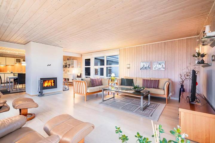 Ferienhaus mit Meerblick für 6 Personen, mit Sauna und Ausblick, mit Haustier in Henne Strand - 4