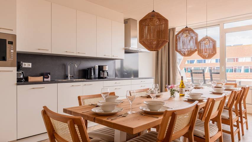 Ferienhaus für 10 Personen, mit Balkon und Sauna sowie Balkon/Terrasse