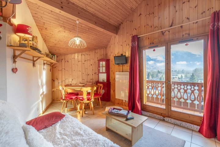 Location de vacances pour 6 personnes, avec Balcon et Vue sur le lac à Morillon