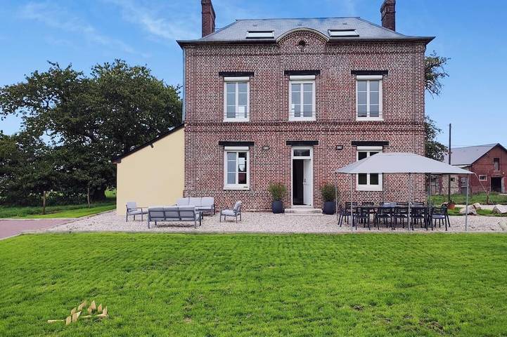 Location de vacances pour 12 personnes, avec Terrasse et Jardin à Saint-Pierre-de-Varengeville