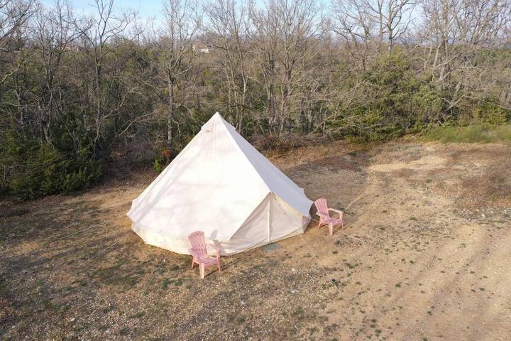 Tente pour 4 personnes, avec vue et jardin dans les Alpes-de-Haute-Provence - 3