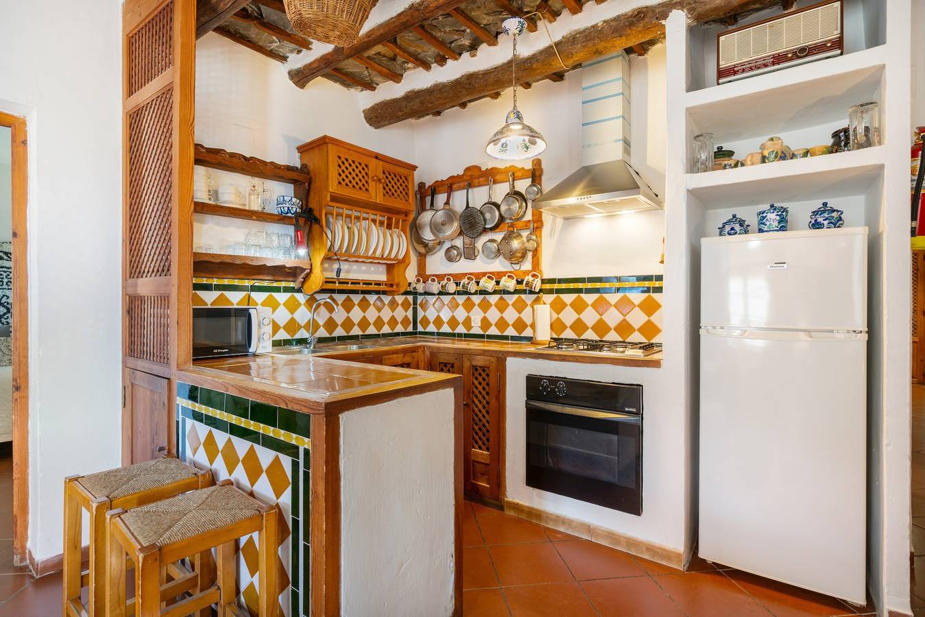 Country House 'Casa De La Fuente' with Mountain View, Private Terrace and Wi-Fi in Bubión, Granada Province