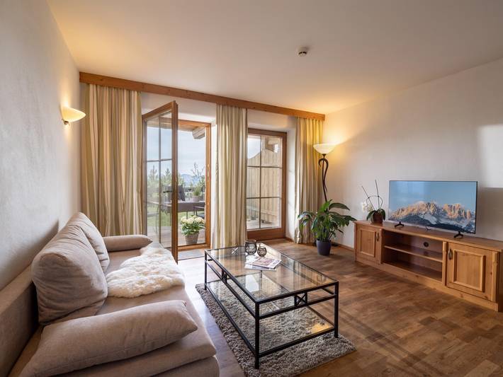 Ferienwohnung für 6 Personen, mit Balkon und Terrasse sowie Garten und Sauna in den Kitzbüheler Alpen - 4