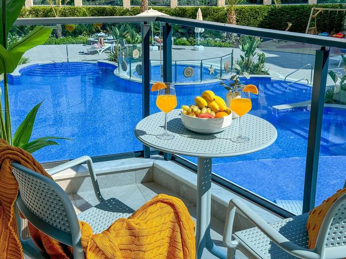 Appartement de vacances pour 4 personnes, avec sauna ainsi que piscine et balcon - 1