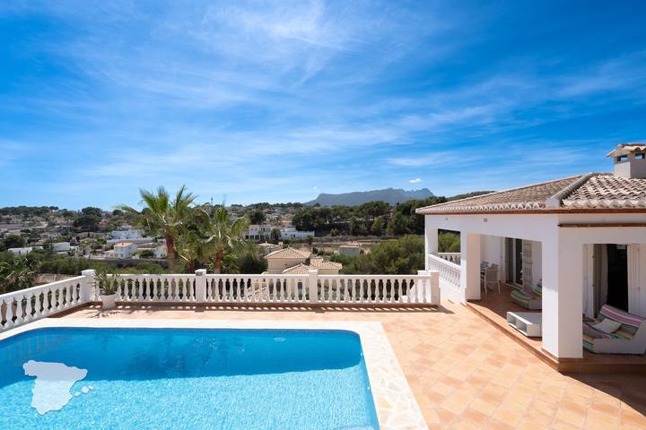 Maison de vacances pour 6 personnes, avec jardin et balcon dans La Fustera