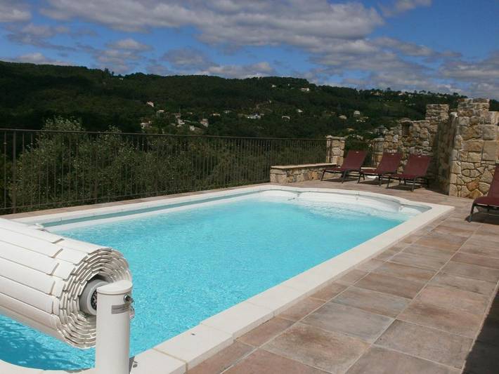 Maison de vacances pour 6 personnes, avec jardin ainsi que vue et piscine
