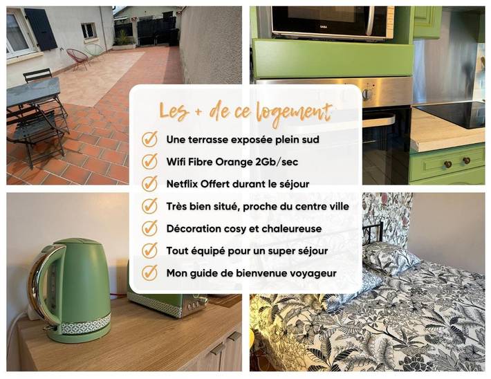 Gîte pour 4 personnes, avec Terrasse à Châteaubernard