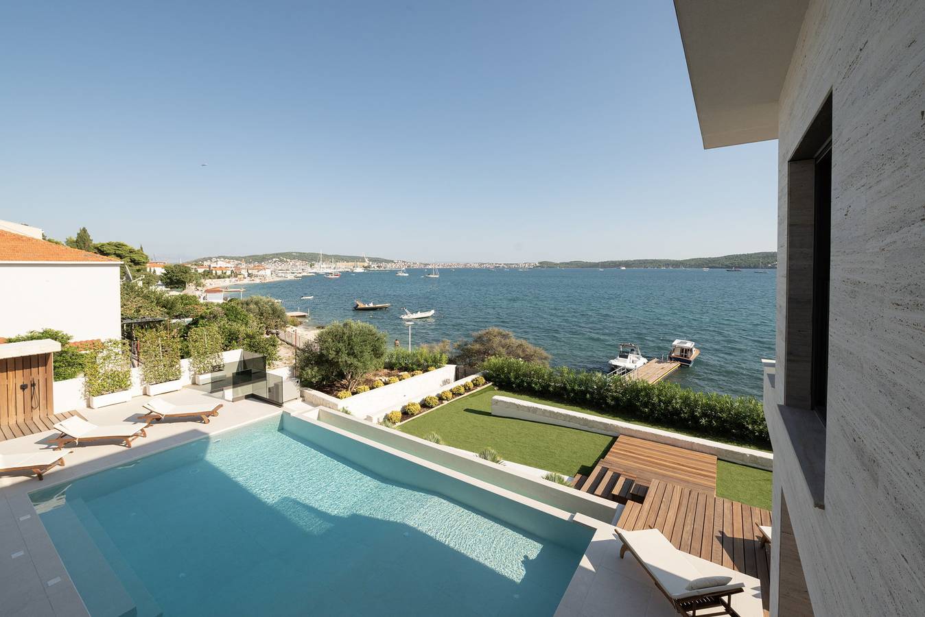 Strandvilla Nautilux mit Pool in Trogir, Split-Dalmatien