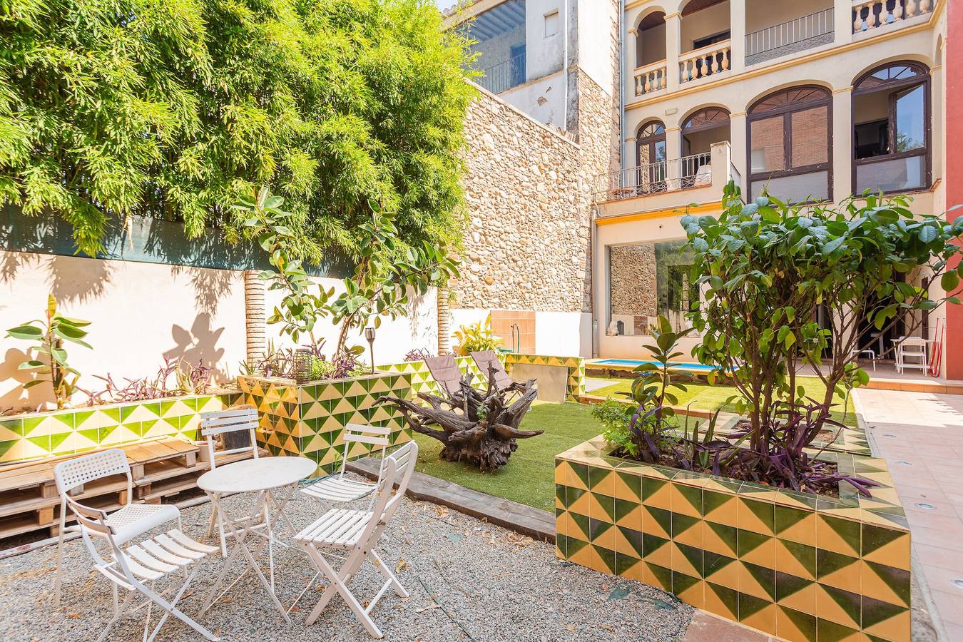 Zimmer 'Ca N'arago 1' mit Gemeinschaftspool, Wlan und Klimaanlage in Santa Coloma de Farners, Girona Provinz