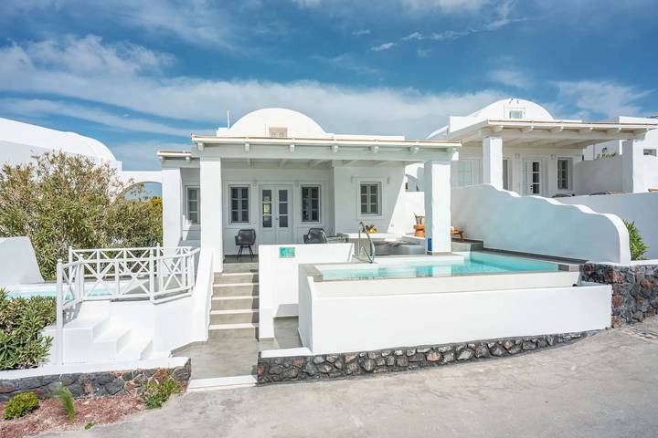 Ferienhaus für 6 Personen, mit Meerblick und Balkon sowie Terrasse und Pool auf Santorin - 3