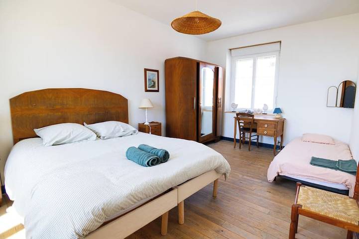 Ferienhaus-Familie-Village côtier-Meerblick-Ensuite mit Badewanne und Dusche in Audresselles, Boulogne-sur-Mer und Umgebung