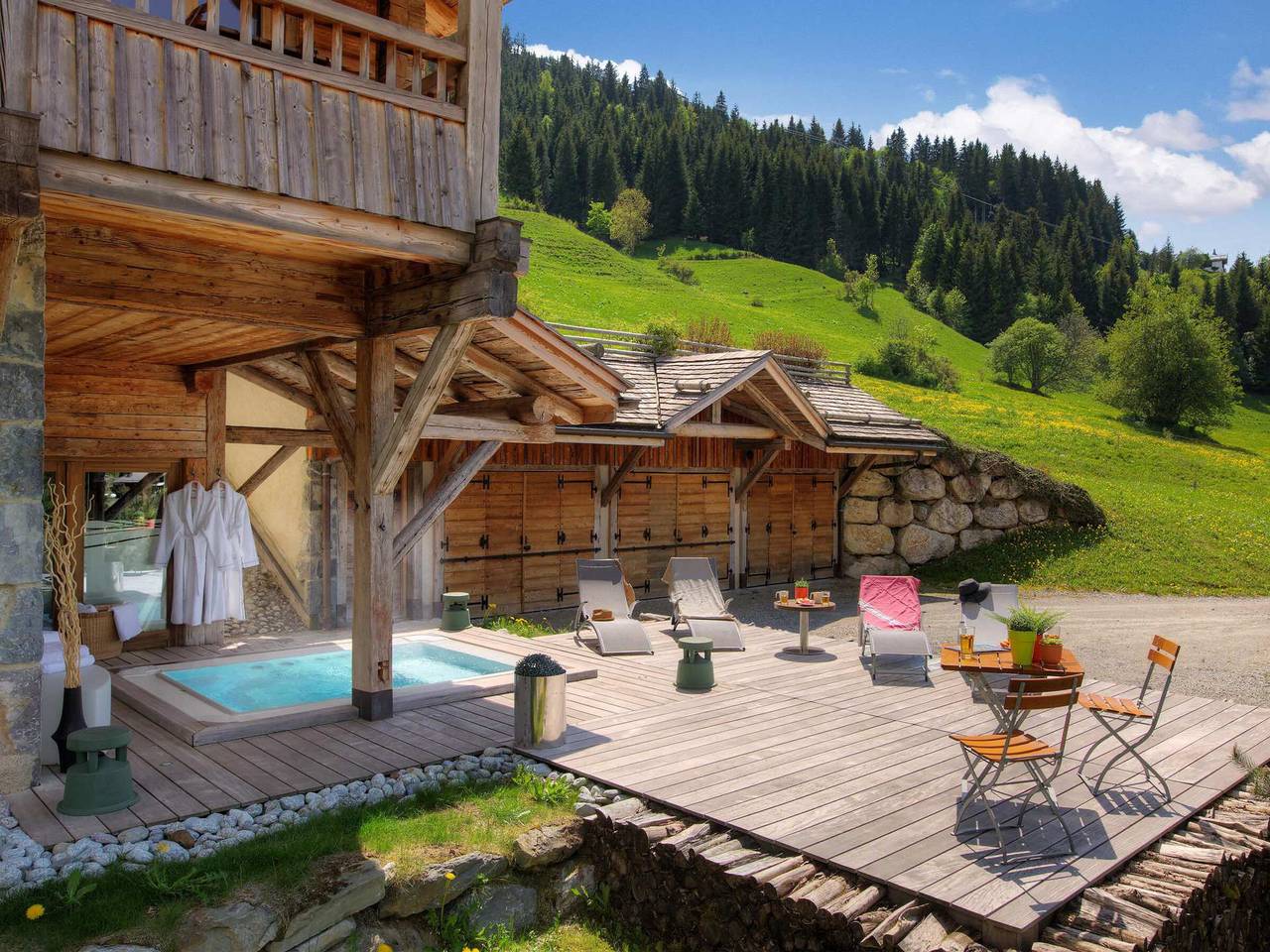 Chalet 5★ con spa, sauna y hammam para 15 personas, cerca de pistas in La Clusaz, Región de Annecy