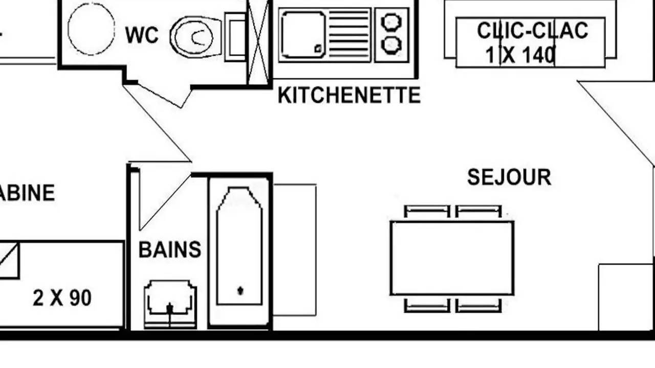 Apartamento vacacional entero, Ferienwohnung für 4 Personen (21 m²) in Hauteluce in Les Saisies, Albertville region