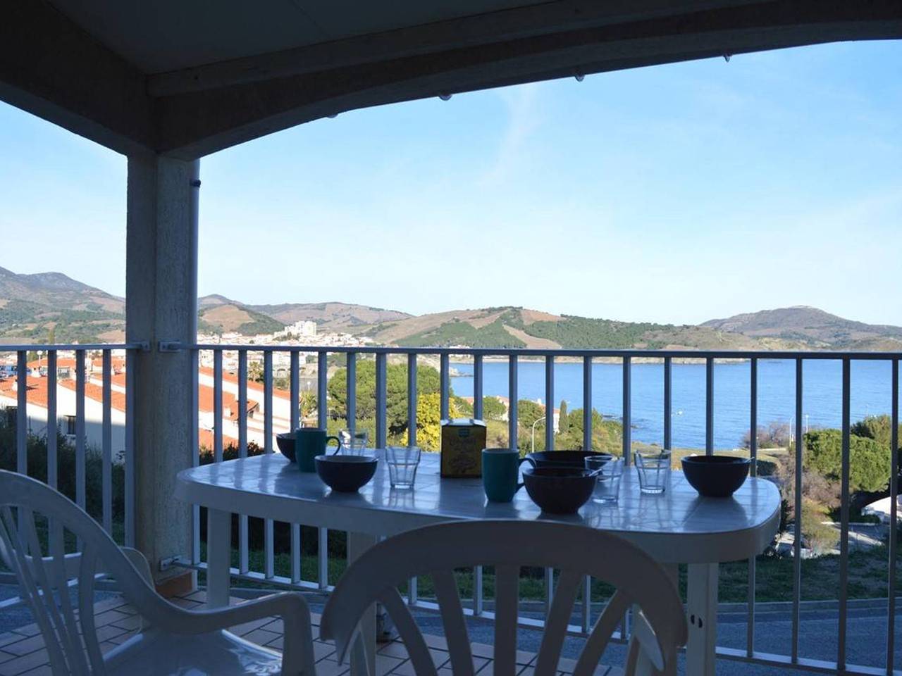 Apartamento entero, Estudio en Banyuls-sur-Mer, aparcamiento, aire acondicionado, vista al mar in La Côte Vermeille, Banyuls-sur-Mer