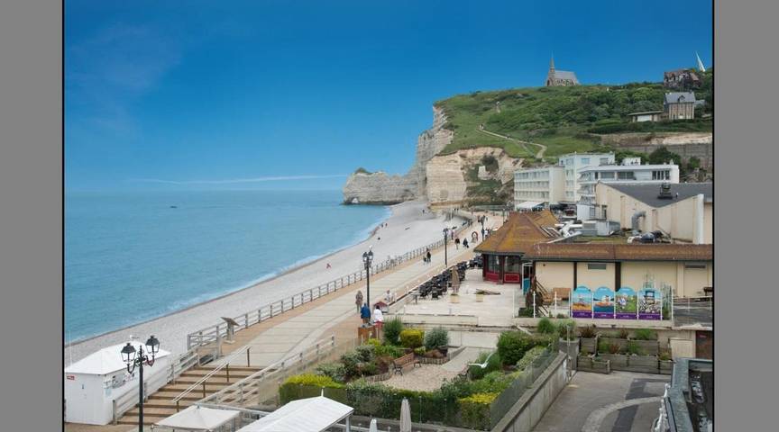 Appartement de vacances pour 4 personnes, avec Balcon et Vue à Étretat