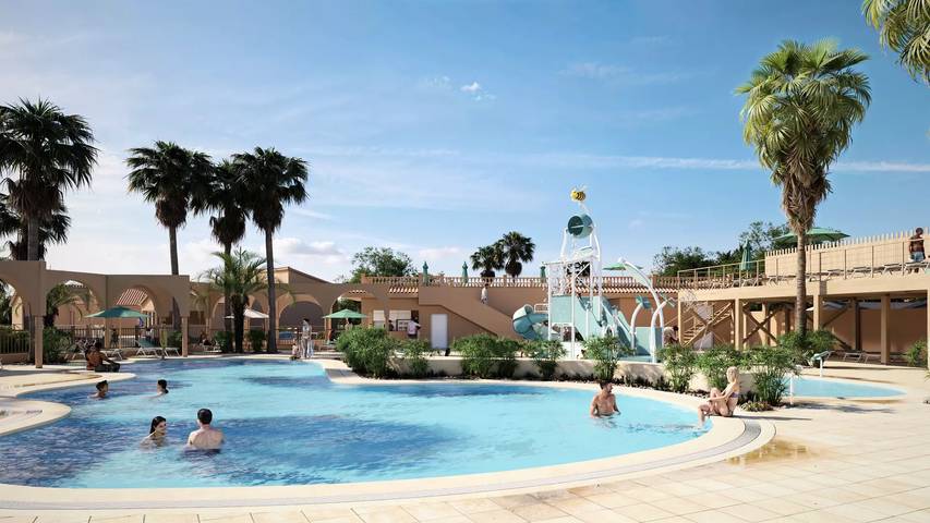 Camping para 4 personas, con piscina y terraza en Argelès-sur-Mer