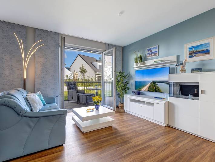 Ferienwohnung für 3 Personen, mit Sauna und Balkon in Kölpinsee