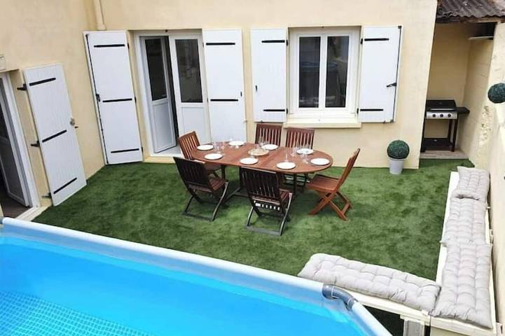 Ferienwohnung für 9 Personen, mit Garten und Terrasse in Valras-Plage