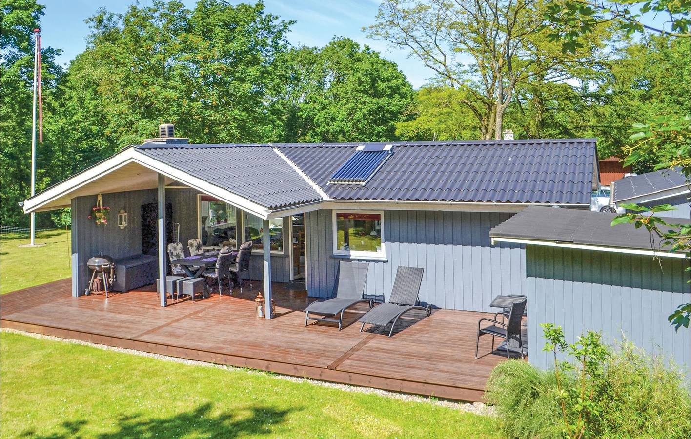 Ferienhaus für 6 Personen mit Terrasse in Bork Havn, Ringkøbing Fjord