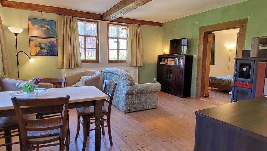 Ferienwohnung für 2 Personen, mit Garten und Ausblick, kinderfreundlich am Rennsteig - 4