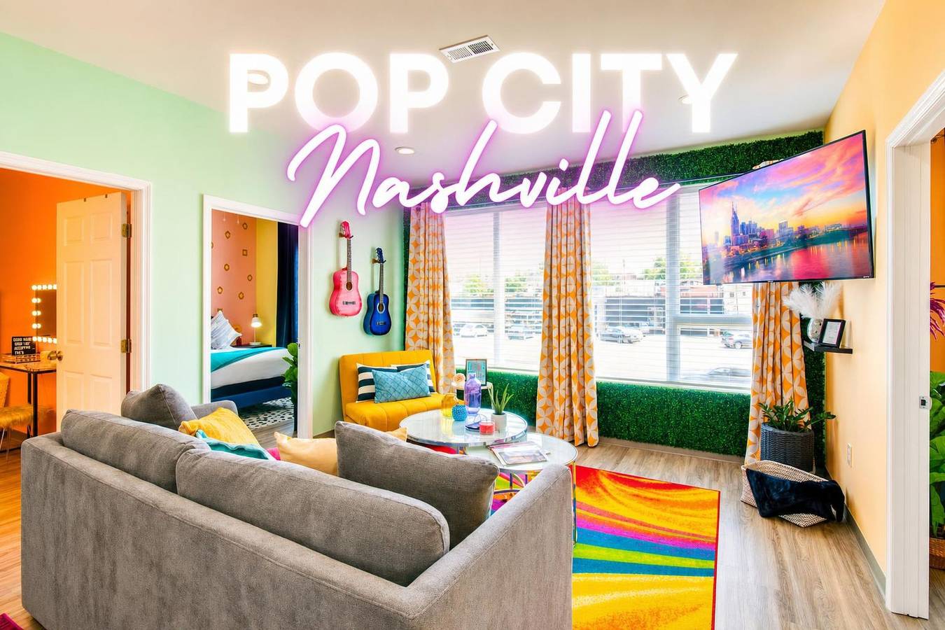Entire apartment, New 4 Bedroom Apt near Dt  Walk to restaurants  in Nashville, Tennessee