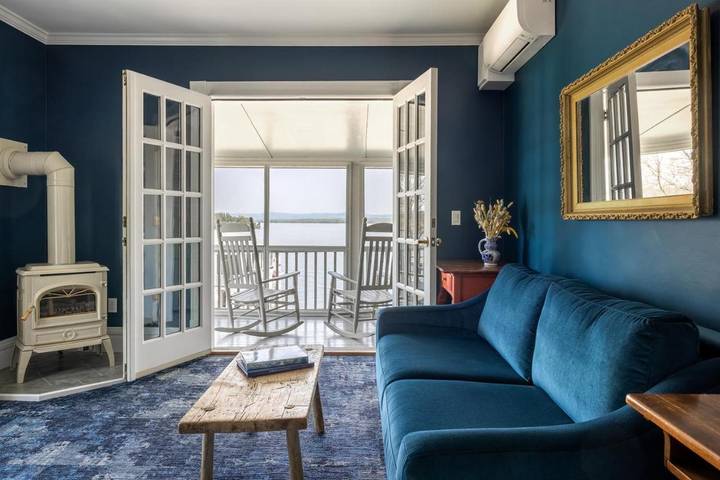 Hotel voor 4 personen, with tuin and uitzicht as well as uitzicht op het meer, met huisdier in Vermont