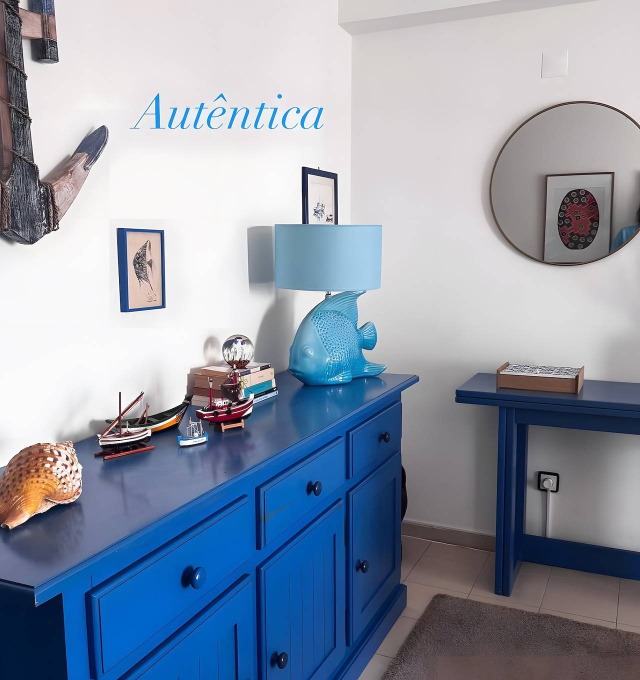 Ganze Wohnung, Apartment „Casa Da Âncora“ mit Meerblick, Wlan und Klimaanlage in Armação de Pêra (costa), Armação de Pera