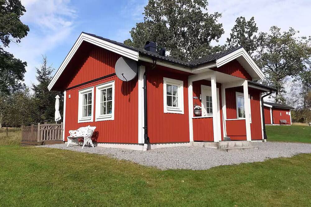 Urlaub unweit vom See mit Möglichkeit zum Angeln und Bootsfahren in Tranemo, Västergötland
