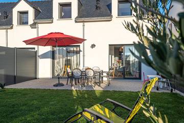 Gîte pour 6 personnes, avec terrasse et jardin, animaux acceptés à Plouharnel